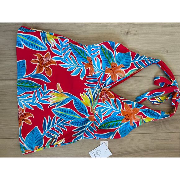 Sunsets Heidi Underwire Halter Tankini Top - Size Small - NWT - Picture 3 of 9
